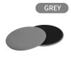 1pair Portable Fitness Exercise Sliding Disc; Abdominal Muscle Training Yoga Fitness Equipment - Grey