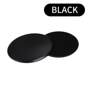 1pair Portable Fitness Exercise Sliding Disc; Abdominal Muscle Training Yoga Fitness Equipment - Black