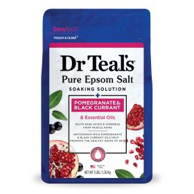 Dr Teal's Pure Epsom Salt Soak with Pomegranate Oil & Black Currant, 3 lbs - Dr Teal's