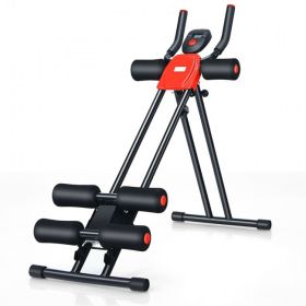 LCD Monitor Home Power Plank Abdominal Workout Equipment - Black - Exercise & Fitness