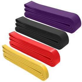 4Packs Resistance Loop Band Heavy Duty Pull up Assistance Band Stretch Mobility for Gym Exercise Fitness Workout Yoga Power Lifting Home - Multicolor