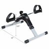 Indoor Under Desk Arms Legs Folding Pedal Exercise Bike With Electronic Display - As show the pic - Exercise & Fitness