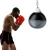 Home Gym 21 Inch Water Punching Bag with Adjustable Metal Chain - Black - Exercise & Fitness