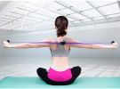 Stretch Band Rope Arm Stretcher Latex Arm Resistance Fitness Exercise Pilates Yoga Workout Home Gym Resistance Bands Fitness Tool - purple band