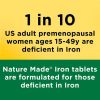 Nature Made Iron 65 mg (325 mg Ferrous Sulfate) Tablets;  Dietary Supplement;  190 Count - Nature Made