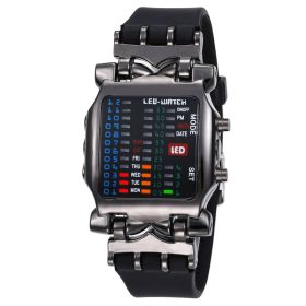 New Binary Creative LED Fashion Casual Cool (Color: Black)