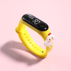 LED Electronic Watch Student Cute Doll Luminous (Option: Yellow Cute Chicken)